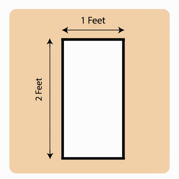 1x2 Feet